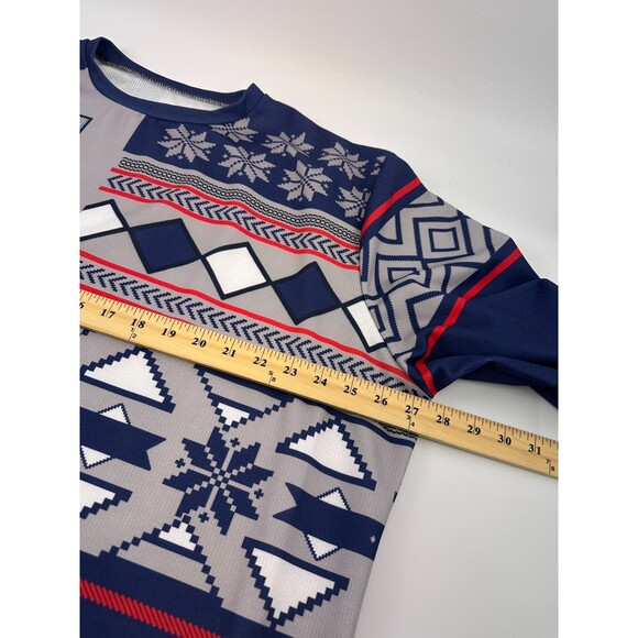 USA Soccer Ugly Christmas Sweater Shirt Pullover Lightweight Blue Red Mens 3XL - Picture 9 of 13